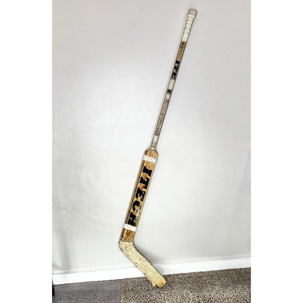 Vintage Wood Itech Goalie Stick 56" GS Pro Tech 9500 Left Hand
